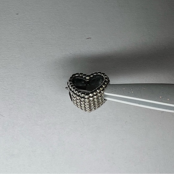 Authentic Pandora Beaded Open Heart Charm - Picture 6 of 7